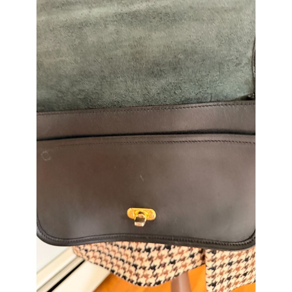 Vintage Black Crossbody Bag Turn Lock Purse Classic Shoulder Bag Hong Kong - Picture 4 of 9